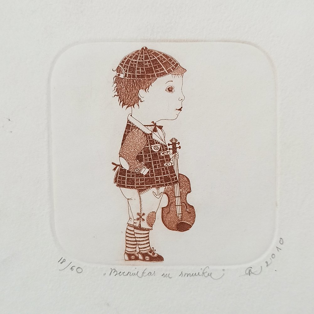 Gražvyda Andrijauskaitė “Berniukas su smuiku”