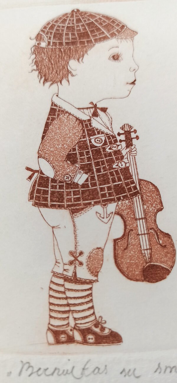 Gražvyda Andrijauskaitė "Berniukas su smuiku" - Image 2