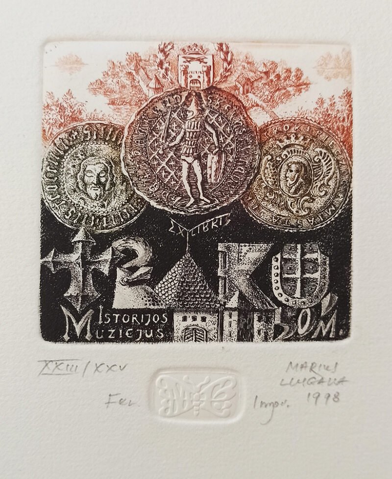 Marius Liugaila  Ekslibris "Trakų istorijos muziejus" - Image 2