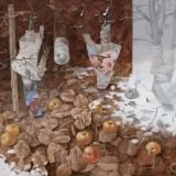 Sigitas Mickevičius paveikslas “Miško paklotė”. Tapyba, aliejus, drobė.